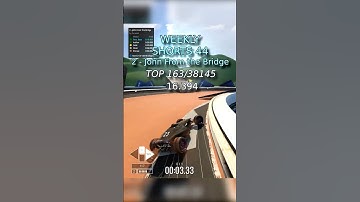 Trackmania Weekly Shorts 44 | TOP 163 | 2 - John From The Bridge | 16.394 #gaming #trackmania #race