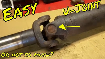 How to Replace U-Joints the Easy Way Chevy Silverado 2500 Bad Vibration 10 MPH