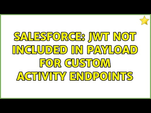 Salesforce: JWT not included in payload for Custom Activity endpoints