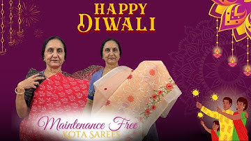 Diwali Special Maintenance free Kota Sarees by Anitha Reddy \\ Trends block prints \\