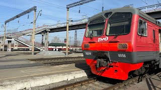 Грозный моторник🔥.Электропоезд ЭД9М-0056 / Hot motor🔥.Electric train ED9M-0056 (car from 003006)