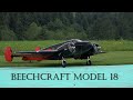 SPECTACULARY  R/C BEECHCRAFT 18 "self-made meeting" Huttwil 2021