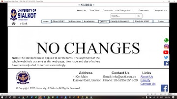 #USKT #UniversityofSialkot: Evaluating & Improving Existing Interface based on Heuristic Evaluation