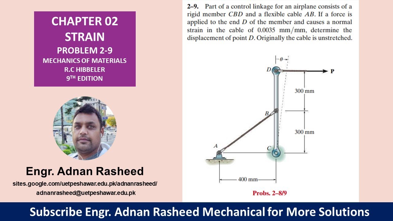 29 Chapter 2 Strain Mechanics of Materials by R.C Hibbeler YouTube
