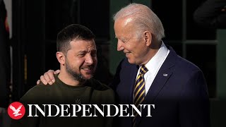 Biden welcomes Ukrainian president Zelensky to The White House