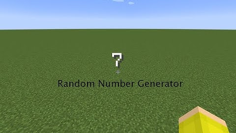 Random Number Generator using a Datapack | Minecraft Java Version