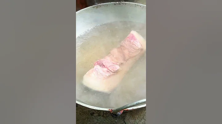 Cleaning The Pork Meat || Village Famous Pork Meat