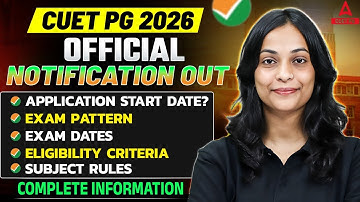 CUET PG 2026 Application Form Notification Out 🔔 | Complete Details & Important Dates