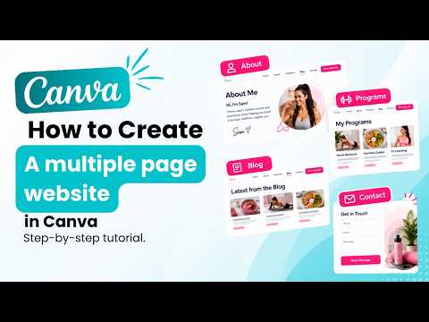 How to Create a Multi-Page Website in Canva (Step-by-Step Tutorial) | Canva Tutorial | Inspireclicks
