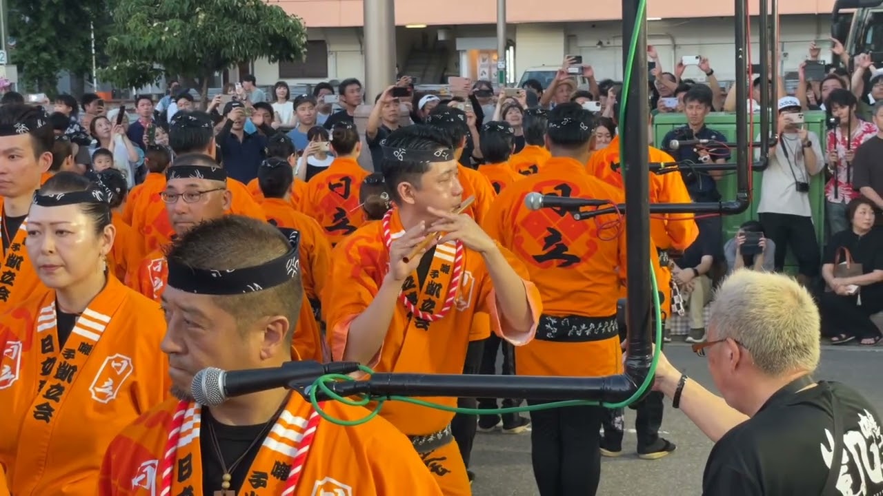 2025青森ねぶた祭り 初日 凱立会 音出しは女性陣のみの太鼓　ねぶた囃子