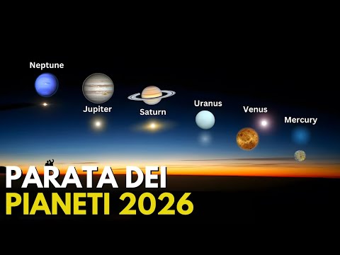 Video Parata Dei Pianeti 2026 - I Migliori Eventi Cosmici di Febbraio 2026