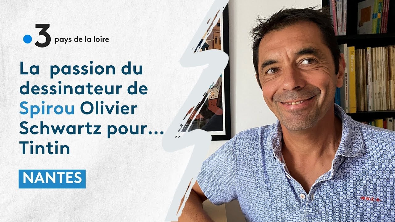 Quand le nouveau dessinateur de Spirou, le Nantais Olivier Schwartz, parle de... Hergé