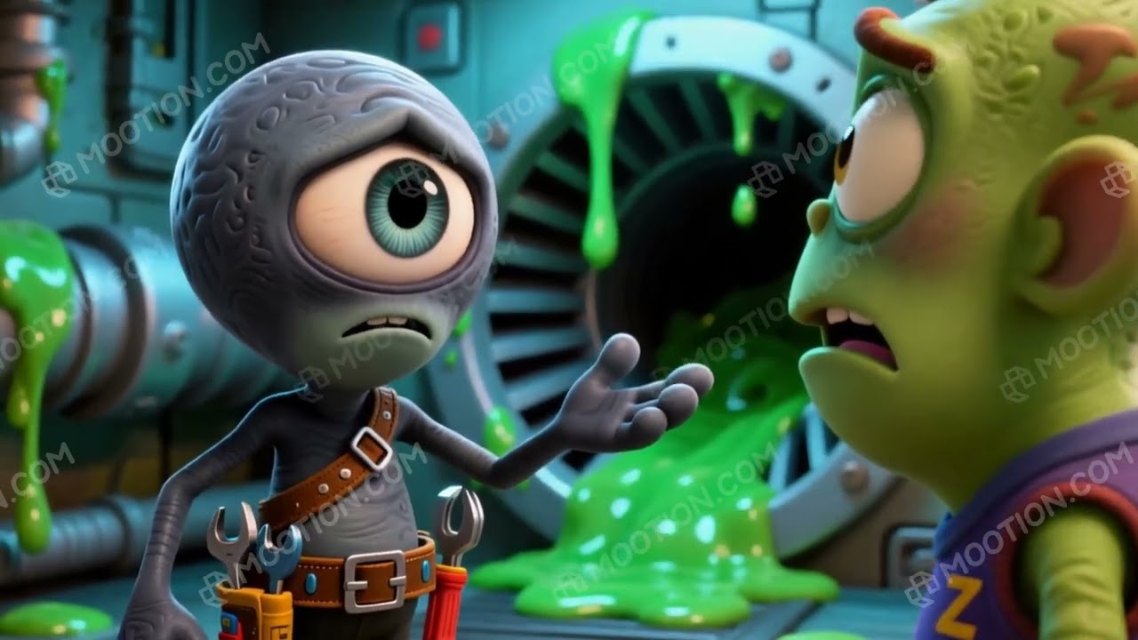 Cosmic cleanup Cartoon episode....