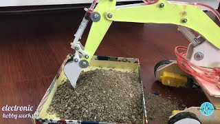 AMAZING RC EXCAVATOR TOY - HYDRAULIC JCB  #Arduino Projects ||  JCB TRAILER