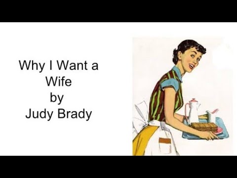 Video: Qual è la tesi principale di Judy Brady nel saggio Perché voglio una moglie?