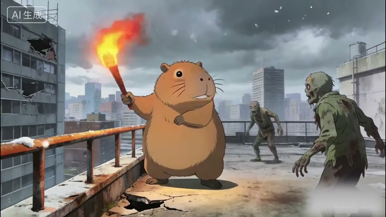 Doomsday Survival: Capybara Reunites with Its Long-Lost Best Friend