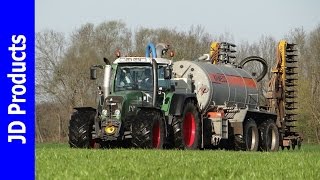 Fendt 820/Bouwland injecteren/Slurry injection/Gรผlle ausbringen/Bemesten/Frens/Nunspeet/Kaweco