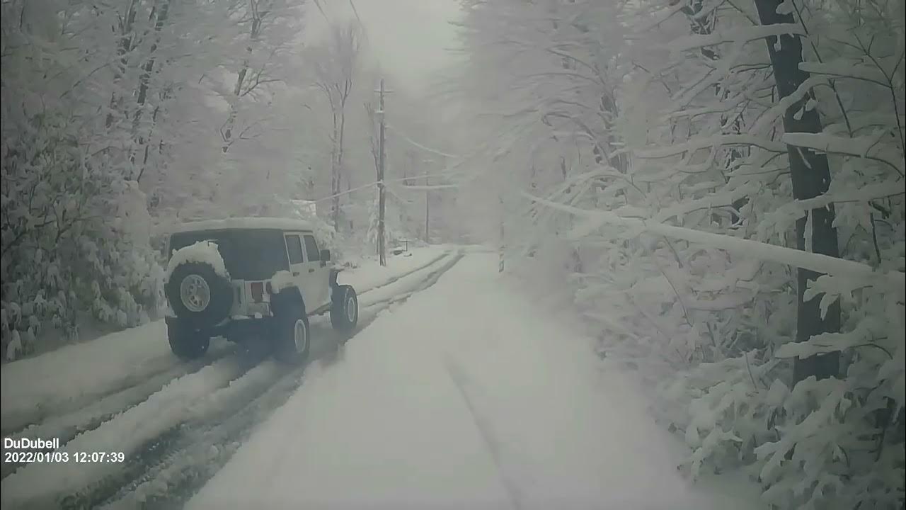 driving in the snow in the smokies mountain sevierville tn YouTube