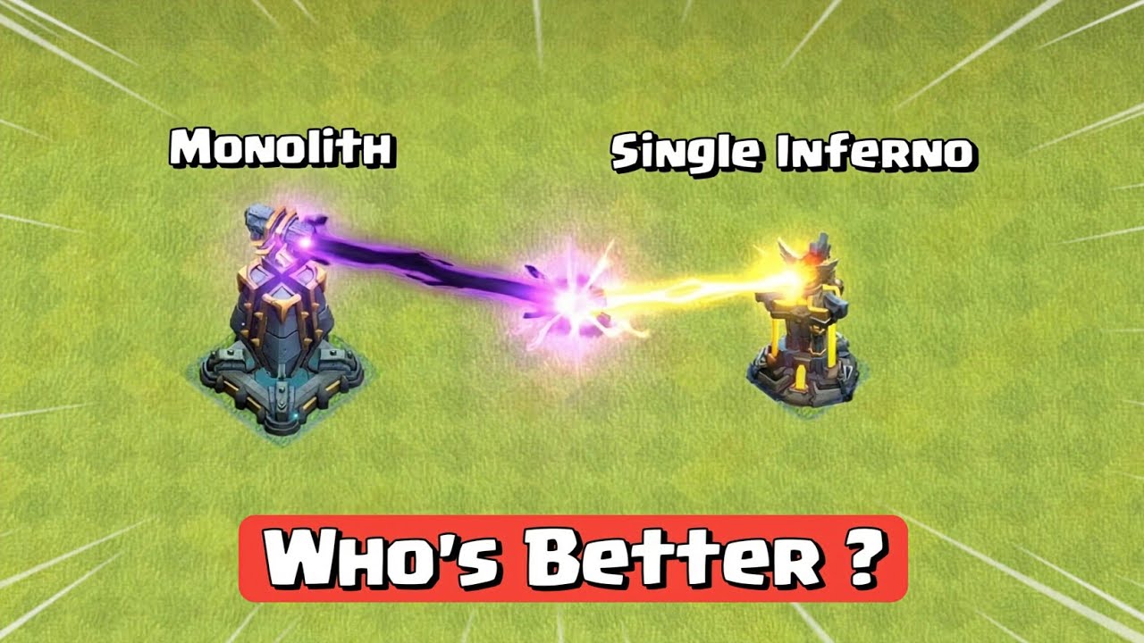 Monolith VS Single Inferno Tower | Who will win ? | Clash of Clans | @StupidBarbarian 
