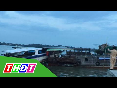 Video Vĩnh Long: Canô tông tàu du lịch, 2 người chết | THDT - youtube