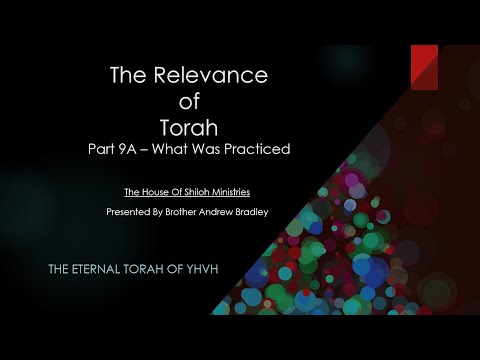 ⁣The Relevance Of Torah Part 9A