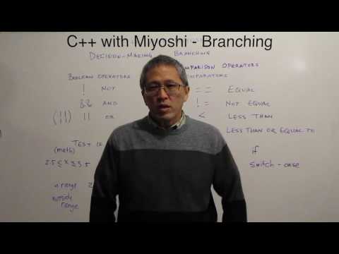 C++ with Miyoshi - 03-00 Branching introduction