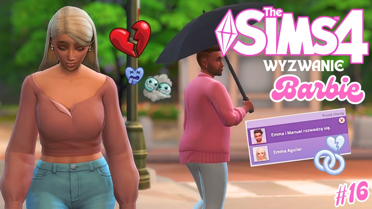ROZWÓD I WSPARCIE OD SYNÓW 🌷 WYZWANIE BARBIE THE SIMS 4 🌷