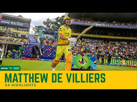 Matthew de Villiers | S4 | Batting highlights | Betway SA20