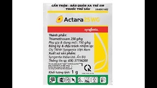 Actara 25 Wg - Thuốc Đặc Trị Sâu Xám, Ve Sầu, Rầy Xanh, Rầy Chổng Cánh Dành  Cho Cây Hoa Mai - Kỹ Thuật Trồng Mai