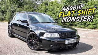 EPIC AK-47 FLAT SHIFTS IN THIS 480BHP MRC TUNED B5 AUDI RS4