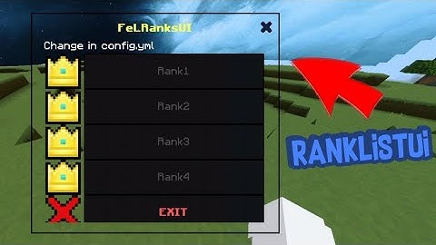 Plugin RankListUI || API 4.0.0 || Plugins PocketMine-MP