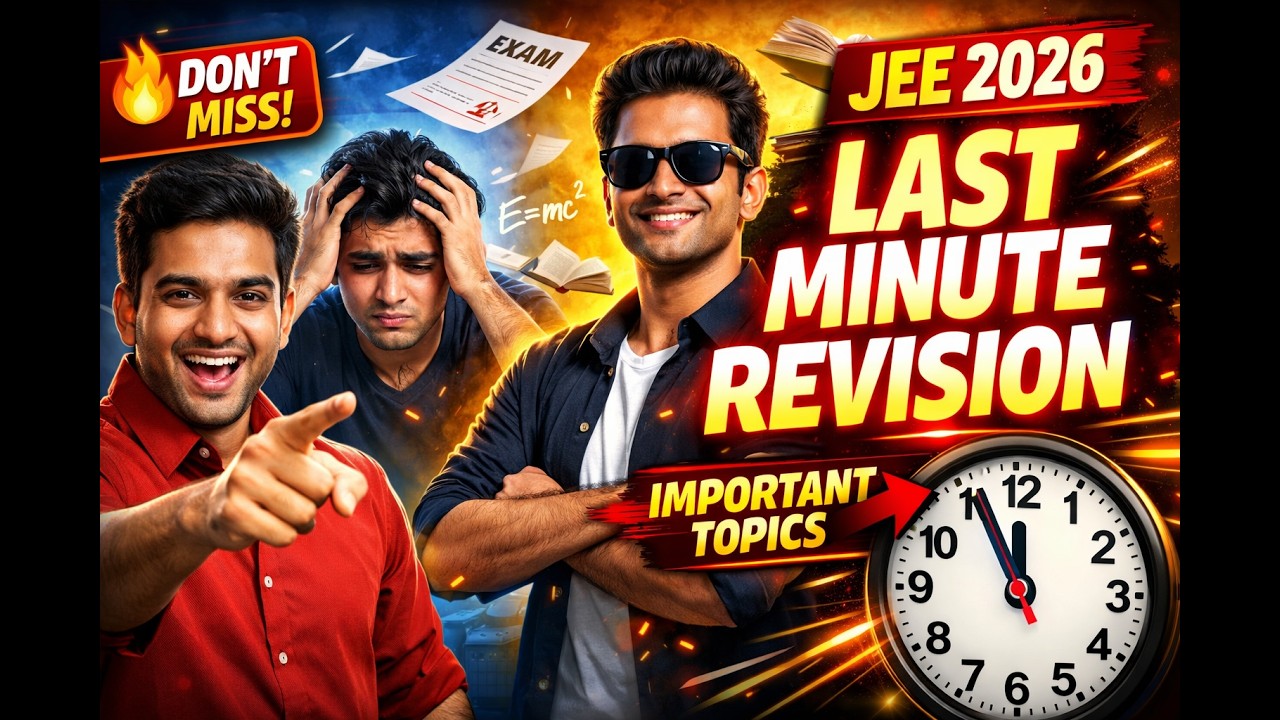 🚀 JEE 2026 Last Minute Revision | MOST IMPORTANT Topics for jee mains ...