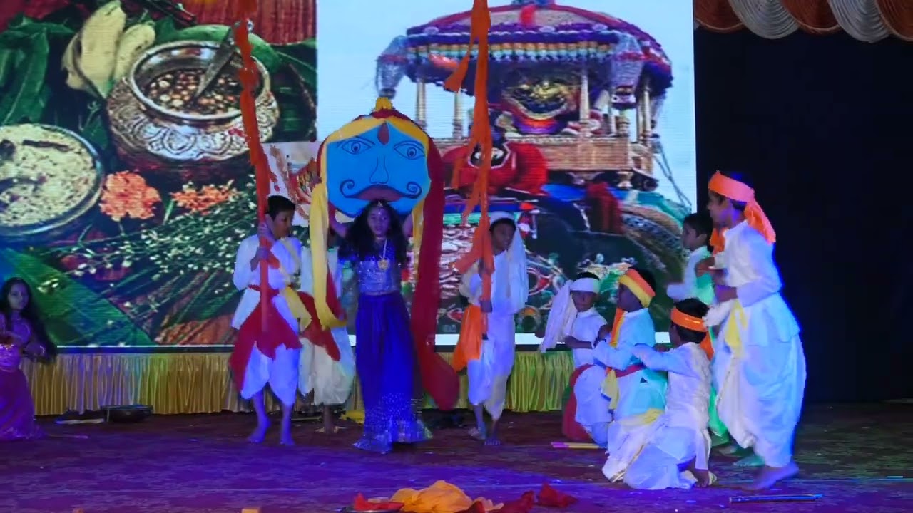 Festival dance by 5th standard students