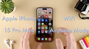 How to Turn WiFI On in Airplane Mode on the Apple iPhone 15 || Apple iPhone 15 Pro Max