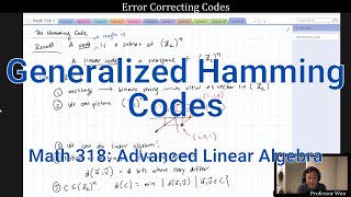 (Lecture 26) Generalized Hamming Code