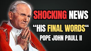 Did You Know This About Pope John Paul II's Last Moments? A Shocking Revelation!