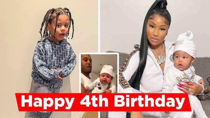 Nicki Minaj Celebrates Her Son Papa Bear's 4th Birthday - YouTube
