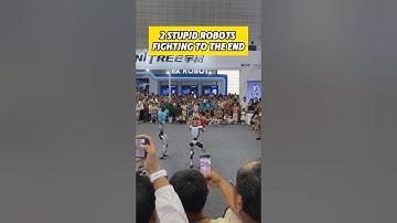 2 STUPID ROBOTS Fighting to the END Funniest Robot Fight Ever! #RobotBattle #Robots #AI #Funny