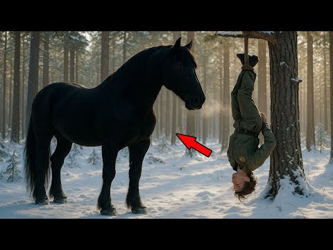 Огромная лошадь нашла женщину-рейнджера, висящую вниз головой на дереве — то, что она сделала дальше