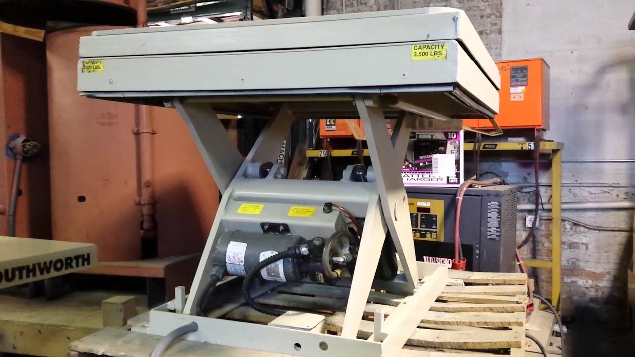 For Sale Southworth Hydraulic Lift Table 3500 Swivel Rotating Top