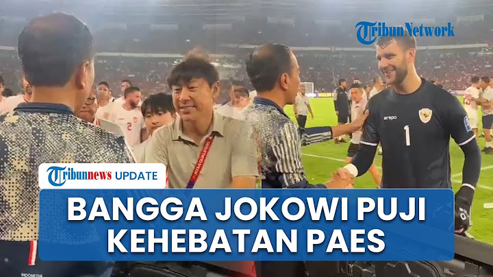 Jokowi Turun ke Lapangan Salami STY hingga Maarten Paes usai Timnas Indonesia Tahan Imbang Australia
