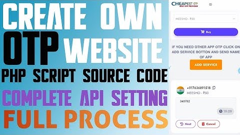 CONNECT API WITH OTP WEBSITE | OTP WEBSITE KAISE BANAYE | connect #5sim api with otp website #part-3