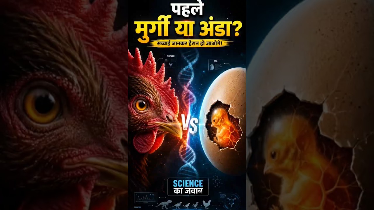 पहले मुर्गी आई या अंडा? 🥚🐔 Science ने आखिर सच बता दिया! #sciencecooperation #scienceeurope #facts