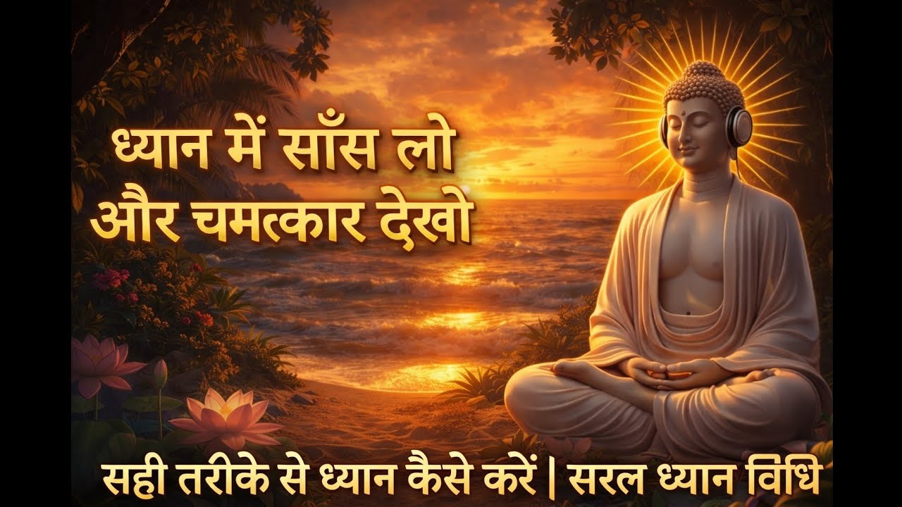 सांस रोको चमत्कार देखो, जीवन बदल जाएगा▲The easiest way to meditate#buddha #motivation 