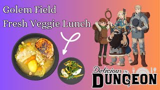 Dungeon Meshi Recipe - THE EASIEST Veggie Soup and Salad Combo!! Delicious in Dungeon!