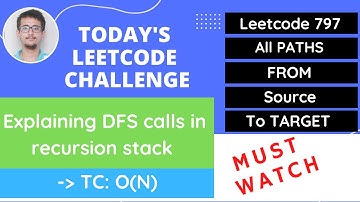 Leetcode 797 All Paths From Source to Target Hindi