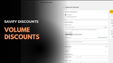 Apply Volume Discounts in Shopify | Savify | KlinKode