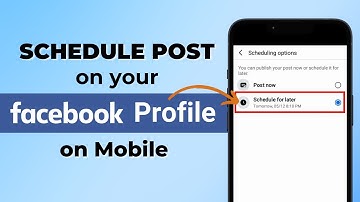 How to Schedule Posts on Facebook Profile Using Mobile Phone