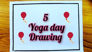 international yoga day drawing/yoga day poster/yoga poster/yoga poster drawing/yoga dinam drawing