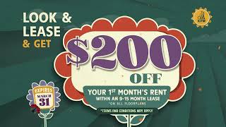 February & March Move-In Specials Monticello Crossroads Apartments